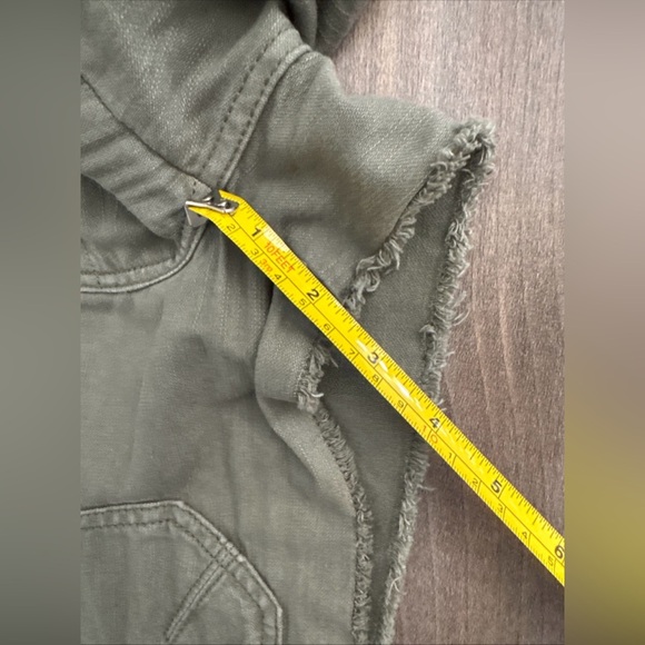 Frame Military Denim Utility Romper Green Size Small - Picture 3 of 10